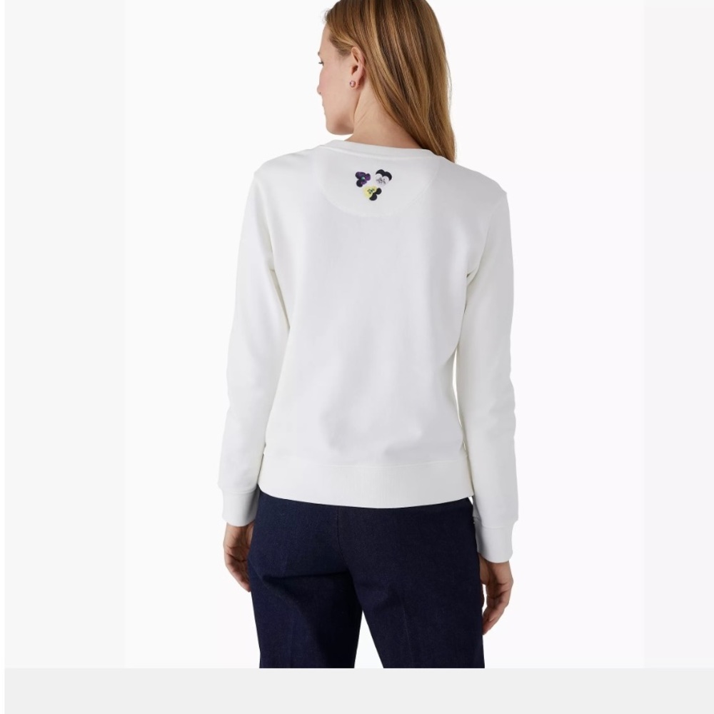 kate spade white logo sweatshirt with multicolor accents - Picture 5 of 5